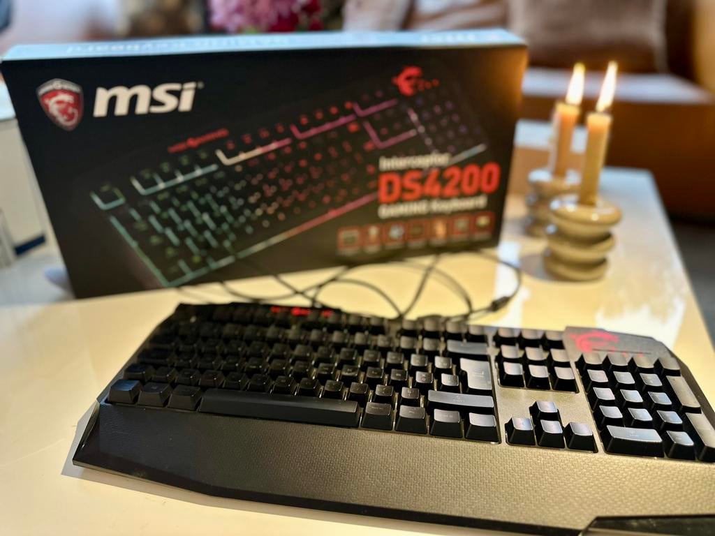 MSI Interceptor DS4200 Gaming Toetsenbord – AZERTY, Ophalen, Gebruikt, Gaming toetsenbord, Azerty