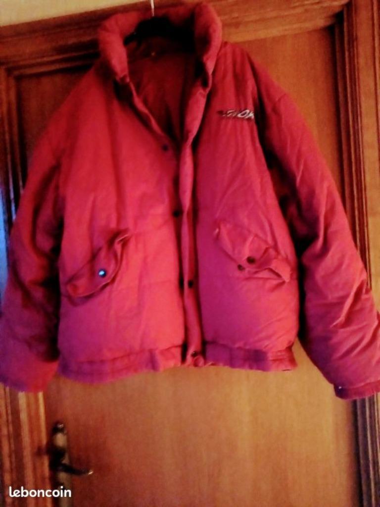 blouson rouge plumes d'oie très chaud pour homme, Enlèvement, Rouge