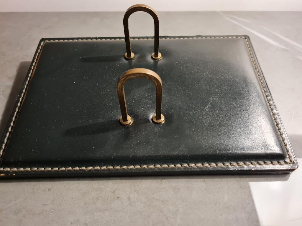 Vintage memoblokhouder - groen, Ophalen of Verzenden
