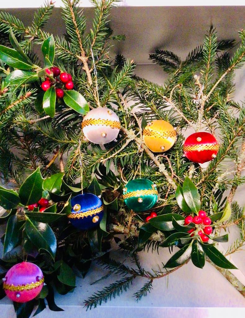 Prachtige vintage kerstballen, Ophalen of Verzenden