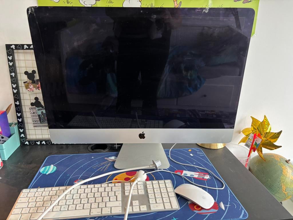 Imac 2013 27 inch werkende staat met schade, Computers en Software, Ophalen, Gebruikt, Apple