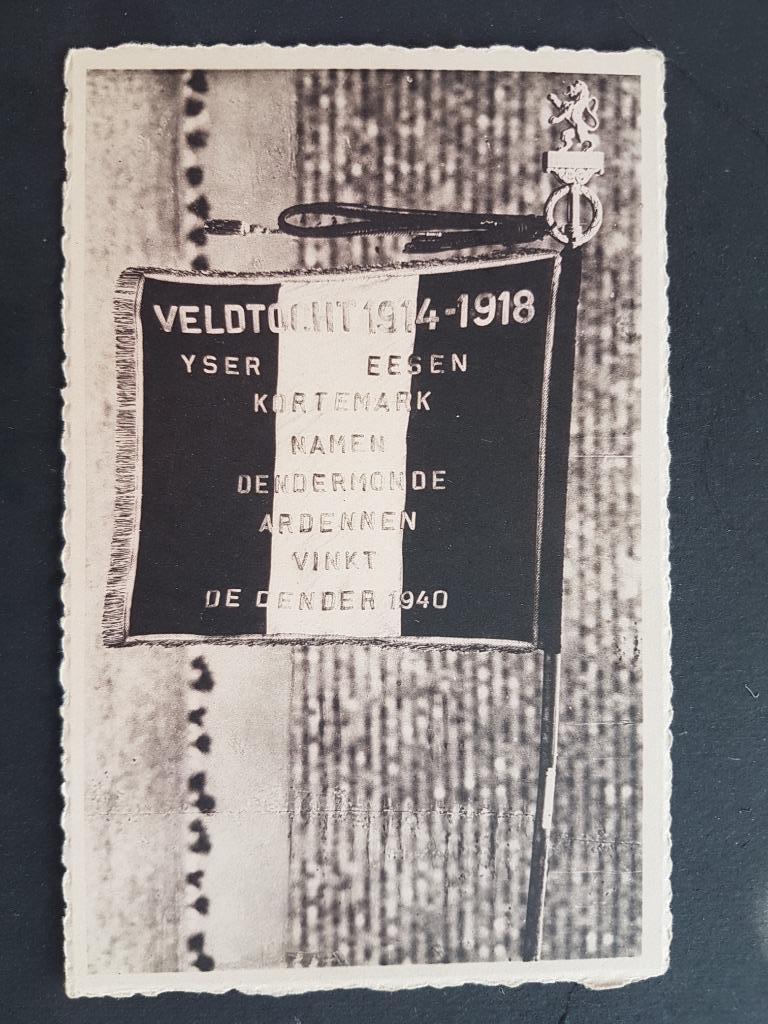 Postkaart Vielsalm Jager Vlag Veldtocht 1914-1918, Verzamelen, Ophalen of Verzenden, 1940 tot 1960, Ongelopen, Luxemburg