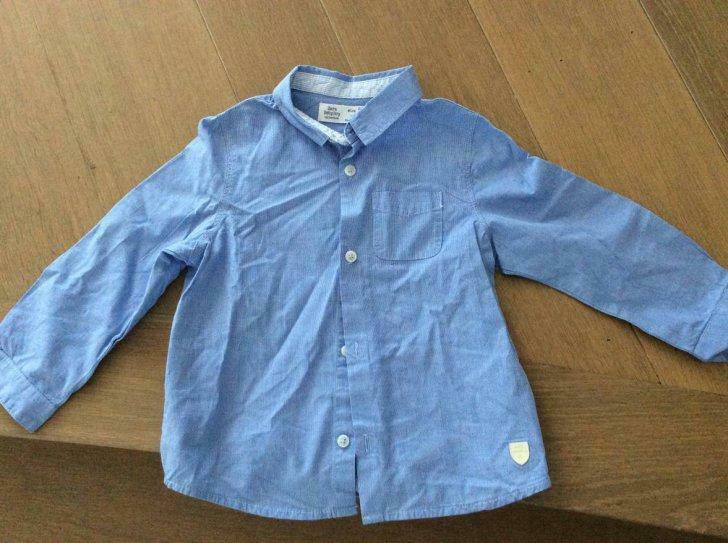 Blauw hemdje Zara maat 98, Verzenden, Gebruikt, Jongen, Shirt of Longsleeve