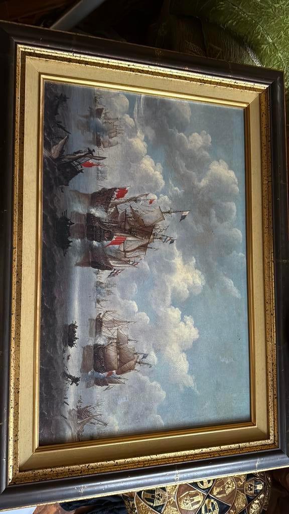 Tableau bataille navale des annees 1970-1989, Antiquités & Art, Art | Peinture | Classique, Enlèvement ou Envoi