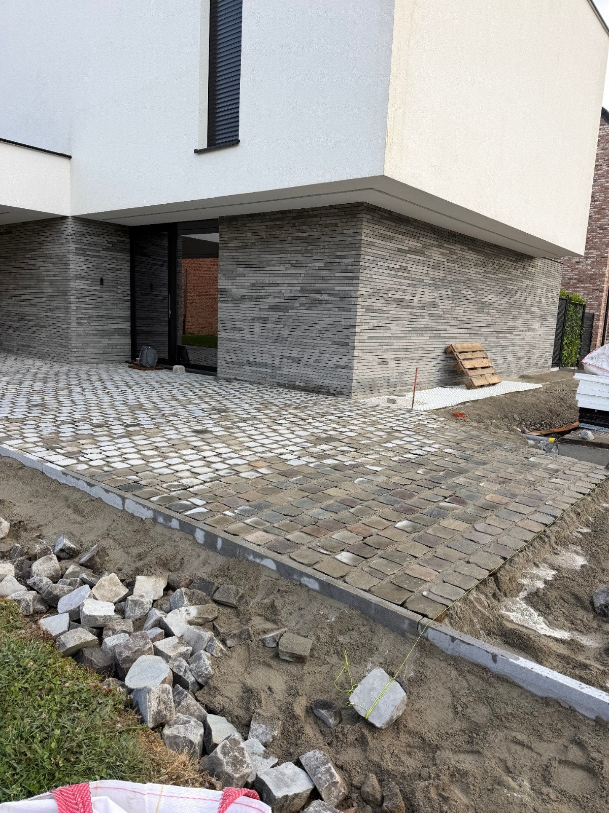 inritten en terras (kasseien en klinkers), Tuin en Terras, Ophalen, Grind, Klinkers