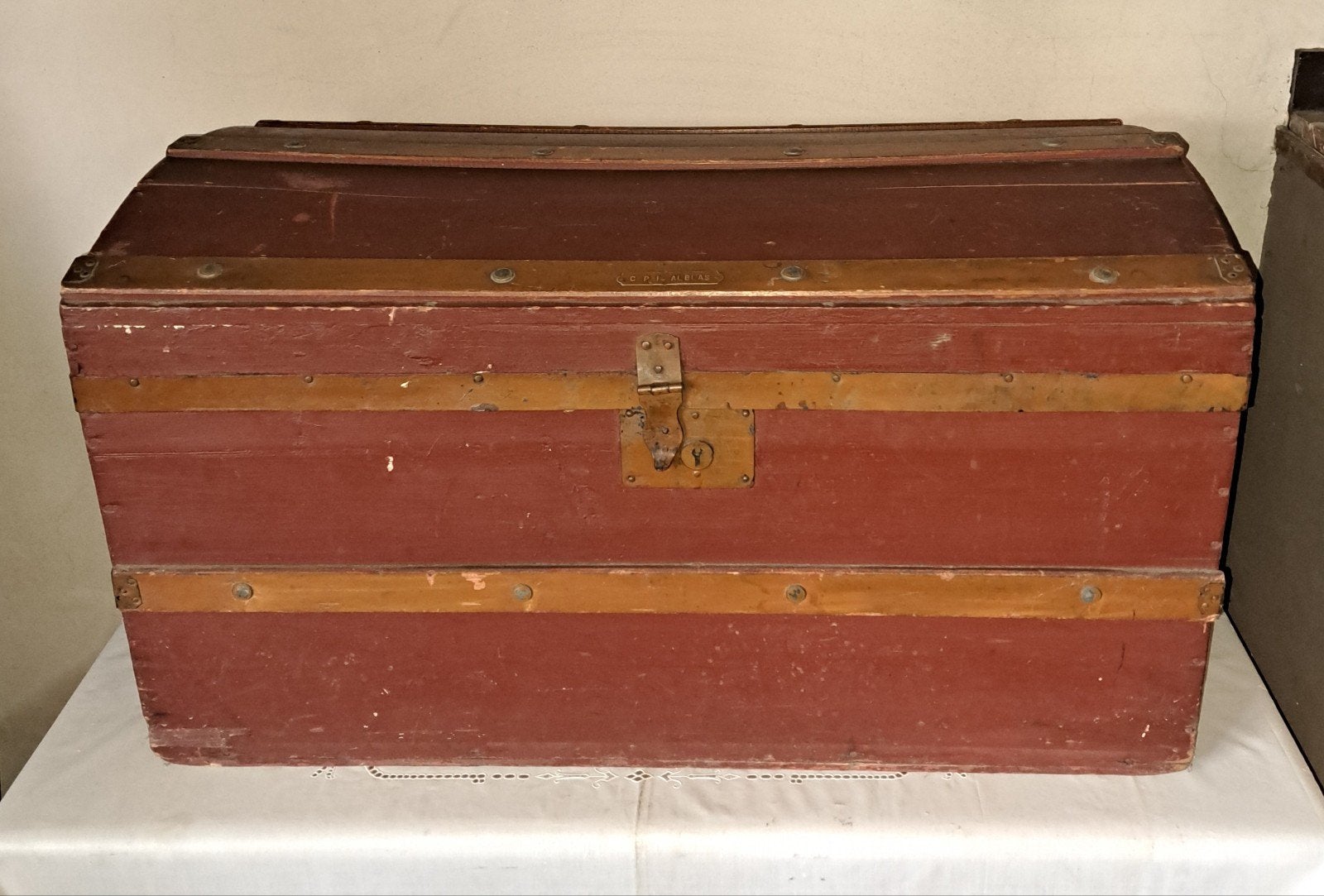 kist kisten oude scheepskist decoratie, Ophalen of Verzenden