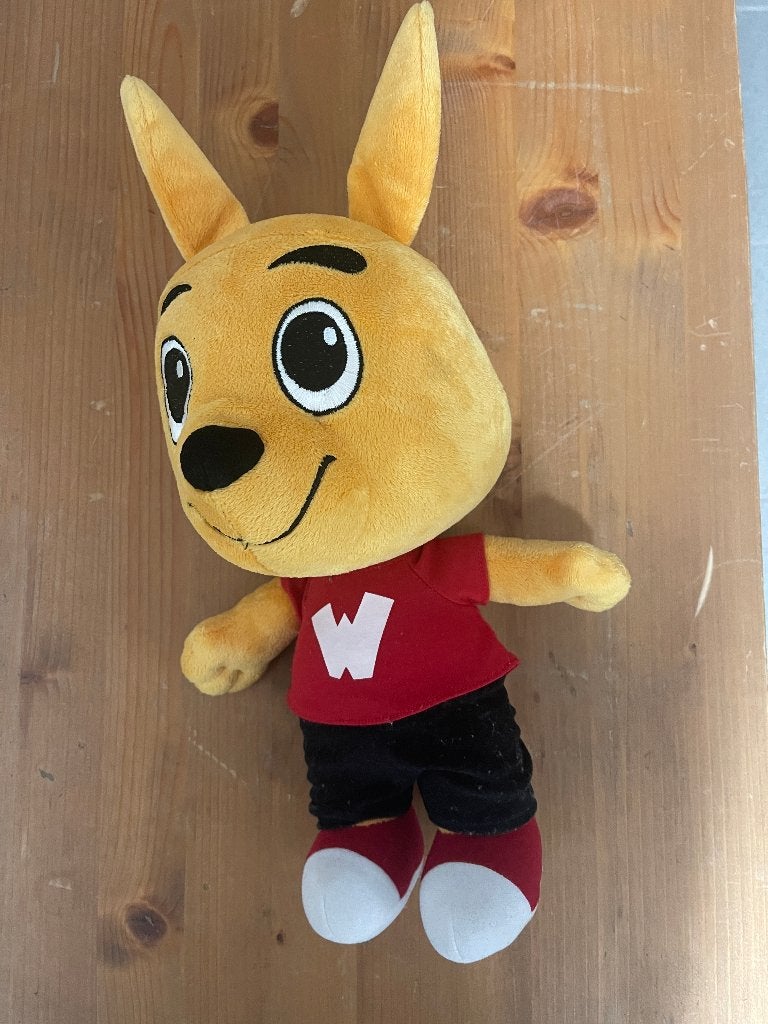 Peluche mascotte Walibi vintage, Ophalen, Zo goed als nieuw