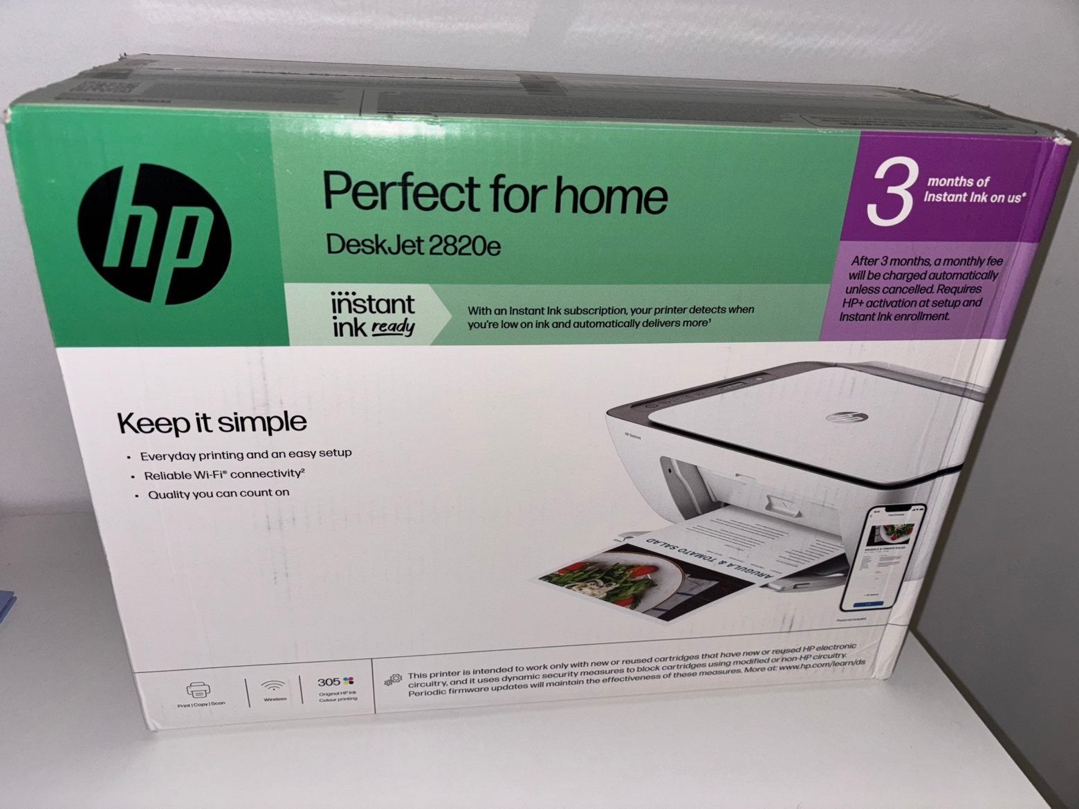 Imprimante HP DESKJET 2820e, Enlèvement, Comme neuf