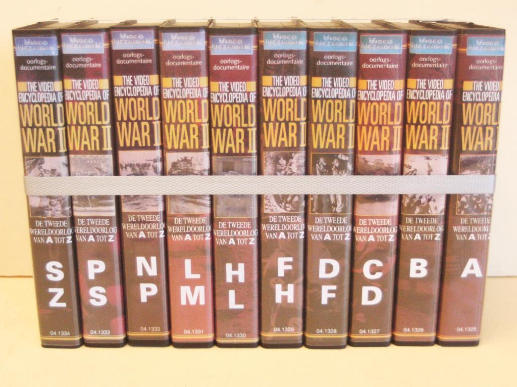 The Video Encyclopedia Of World War II / 10 Videobanden, Alle leeftijden, Ophalen of Verzenden, Nieuw in verpakking, Oorlog of Misdaad