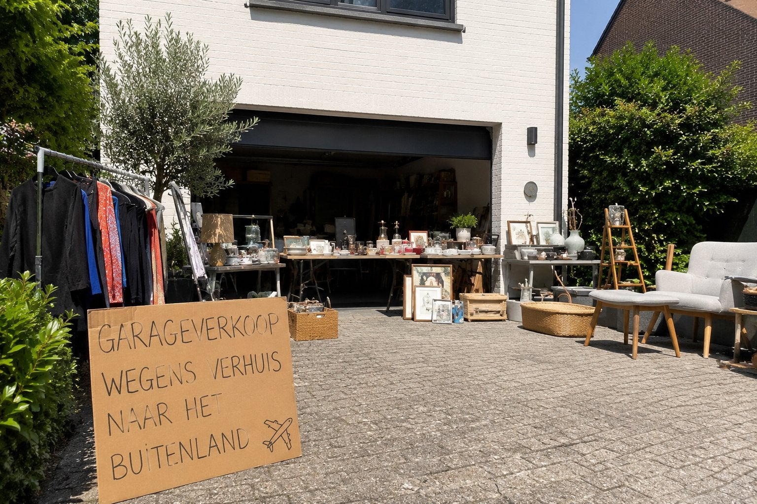 Garageverkoop, Ophalen