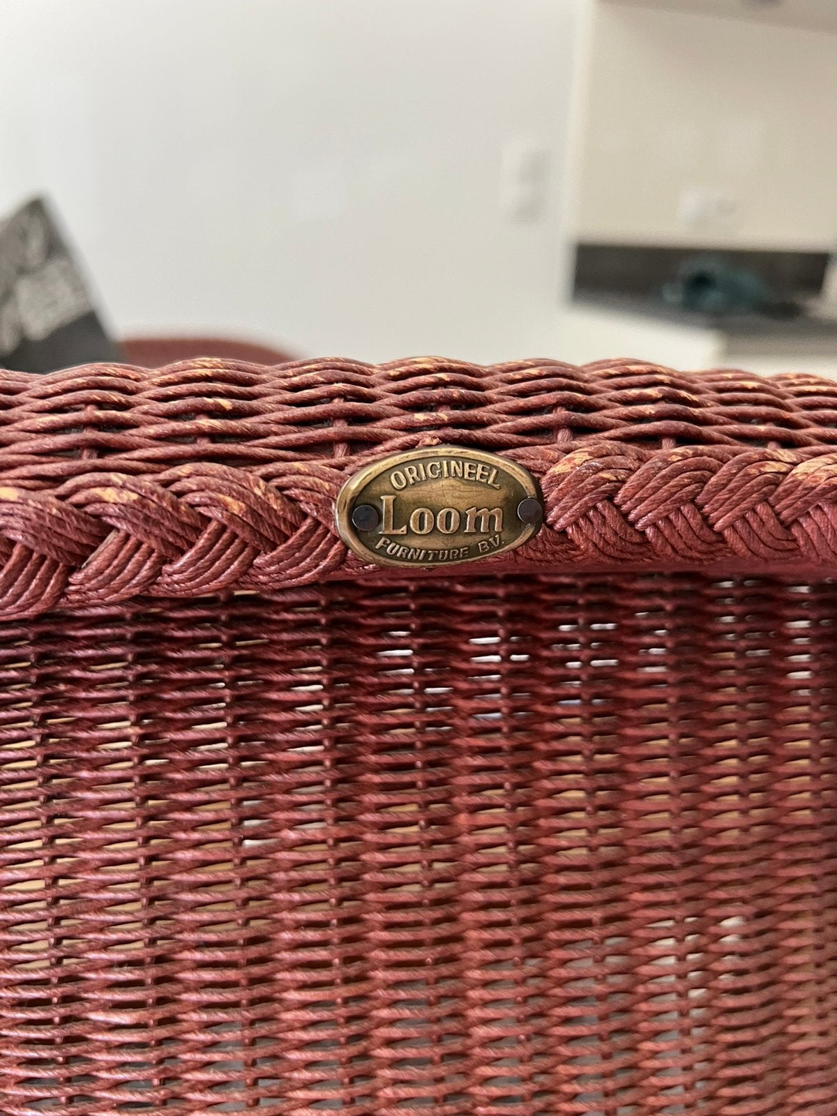 6 Lloyd Loom rieten stoelen, Ophalen, Gebruikt
