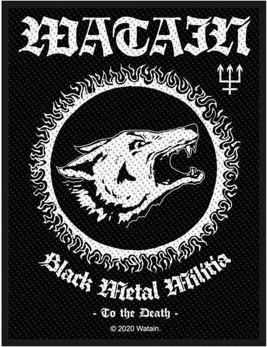Watain - Black Metal Militia - Patch officiële merchandise, Ophalen of Verzenden, Nieuw