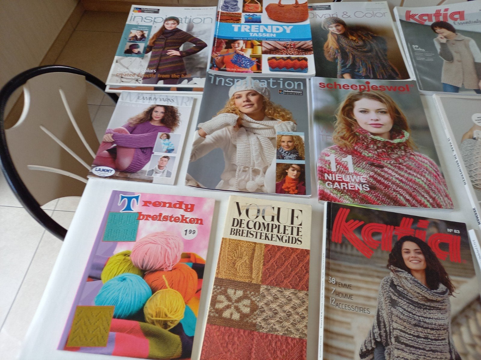 lot tijdschriften breien en haken, Hobby & Loisirs créatifs, Enlèvement ou Envoi, Tricot