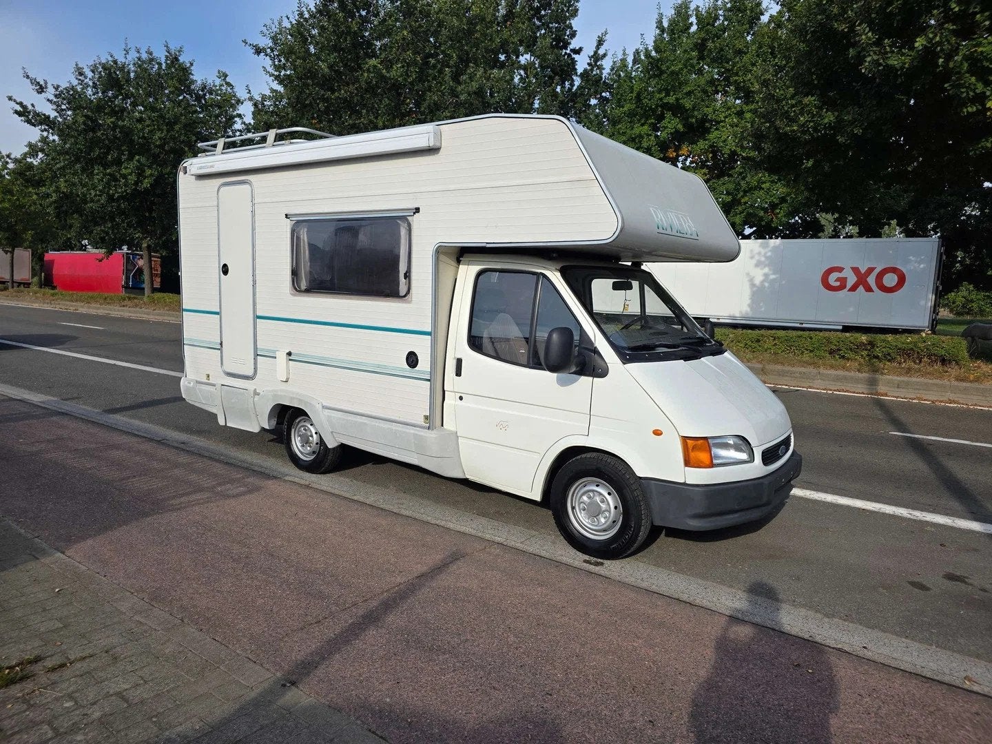 Ford Transit 2.5D RIVIERA 1996' OLDTIMER 1EIG. (bj 1996), Caravans en Kamperen, Bedrijf, Diesel, Ford