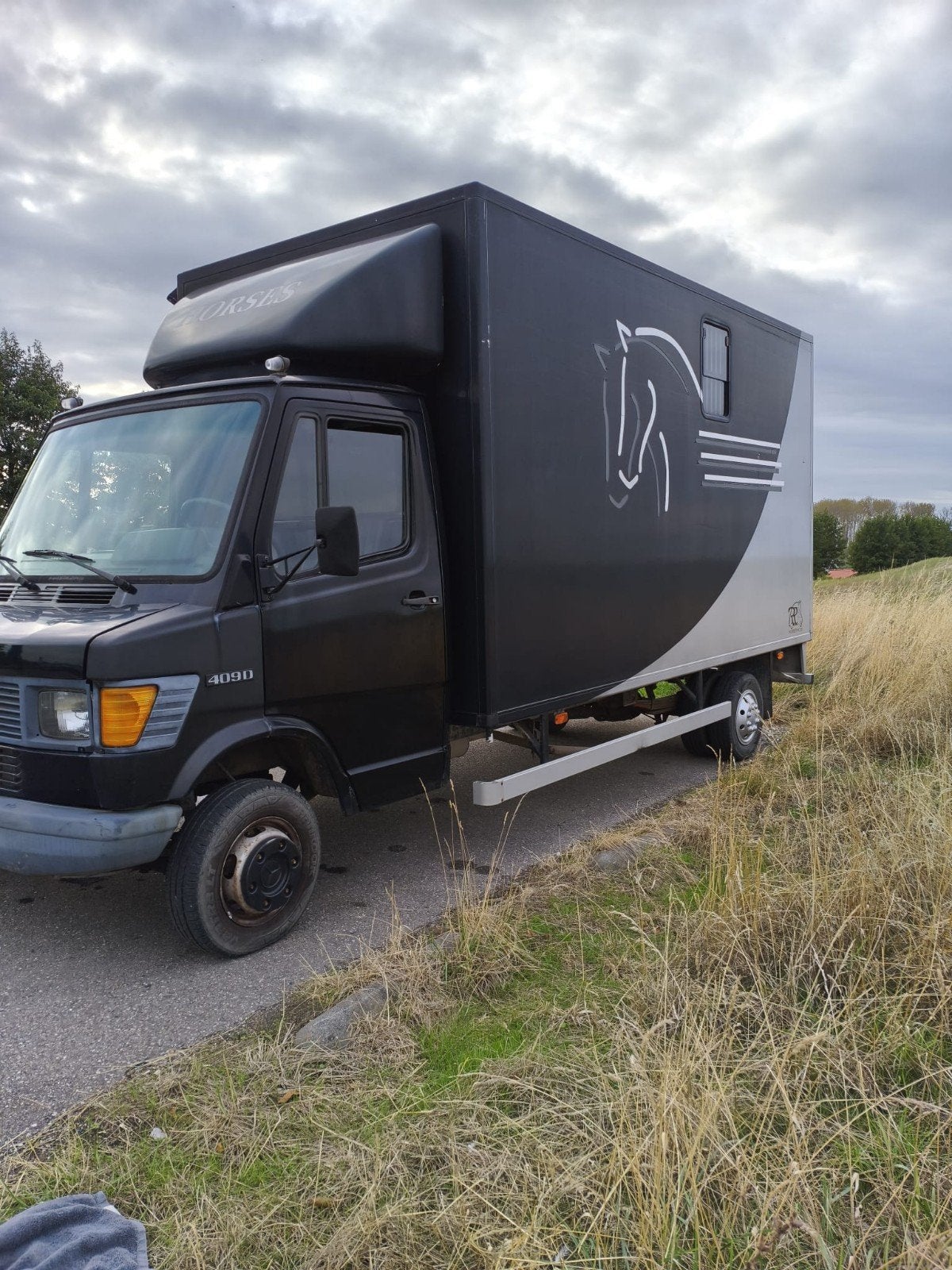 Mercedes-Benz Paardenwagen , 2 paarden, Ophalen, Polyester
