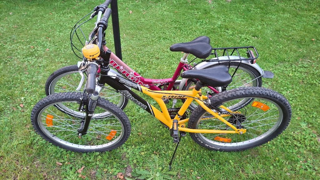MINERVA 24" MTB jongensfiets ALLES OK + nieuw lichten +band, Ophalen, 24 inch, Velgrem, Zo goed als nieuw