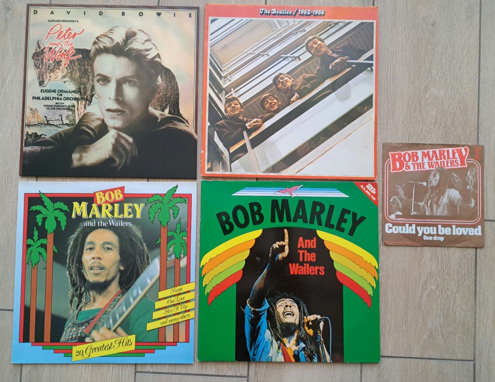 vinyle : Beatles/ Bob Marley/ David Bowie, Enlèvement ou Envoi