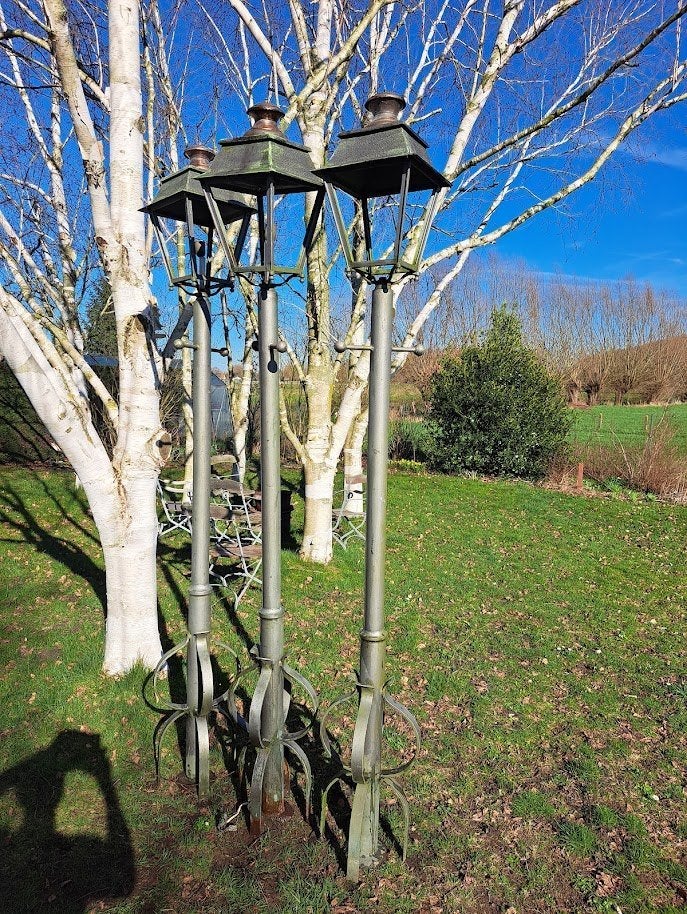lantaarnpalen gietijzer, Ophalen, Gebruikt, Staande lamp, 50 tot 250 watt