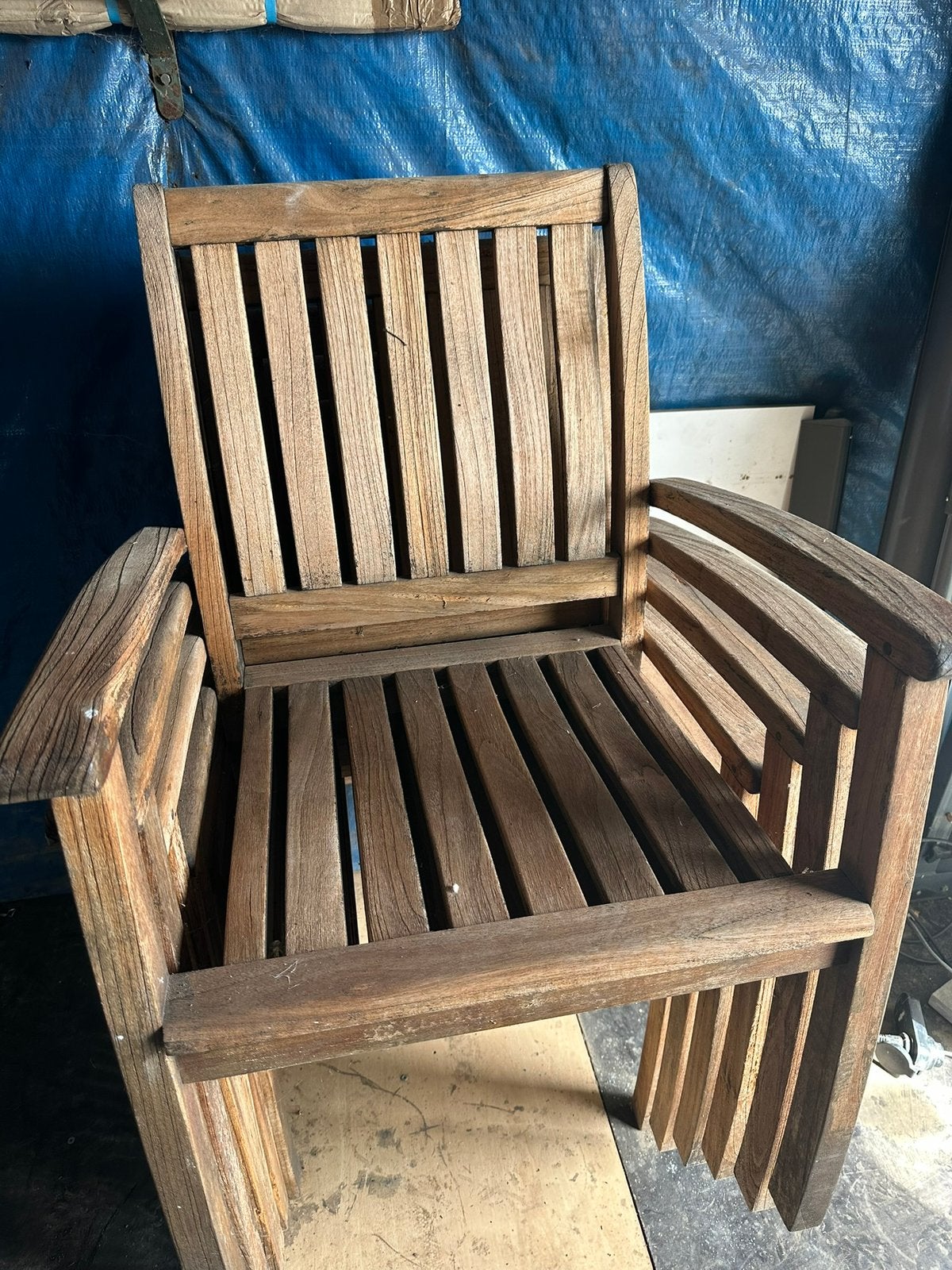 Chaises en teck, Jardin & Terrasse, Enlèvement, Utilisé