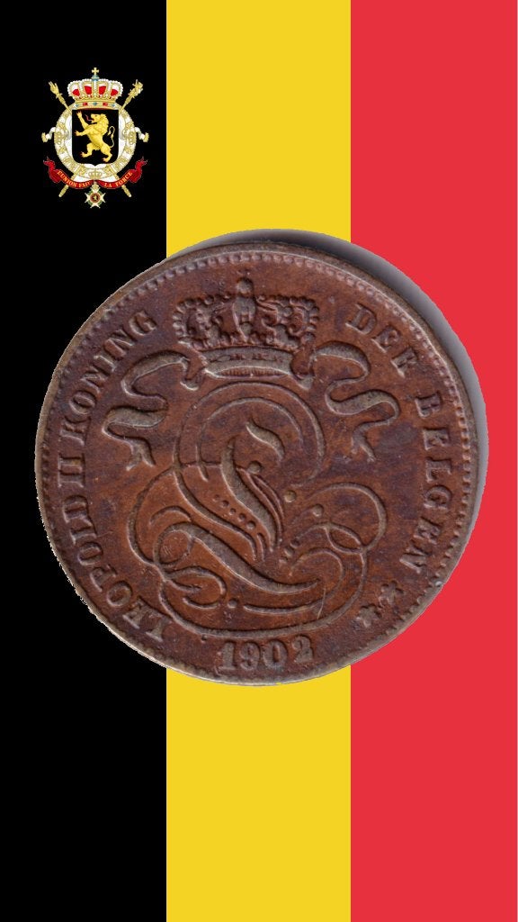 1 cent 1902 VL - Léopold II, Envoi, Monnaie en vrac