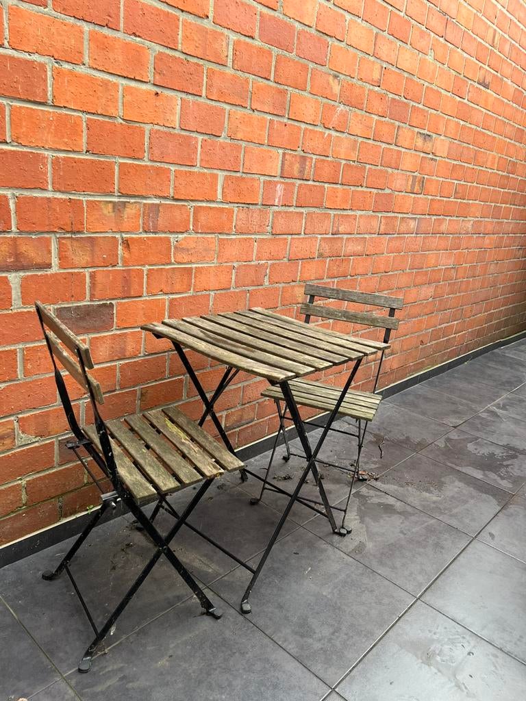 Bistroset, Gebruikt, Eettafel, Tuinset, Hout