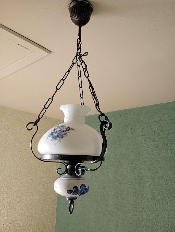 woondecoratie, Huis en Inrichting, Lampen | Kroonluchters, Ophalen, Zo goed als nieuw, Glas, Klassiek