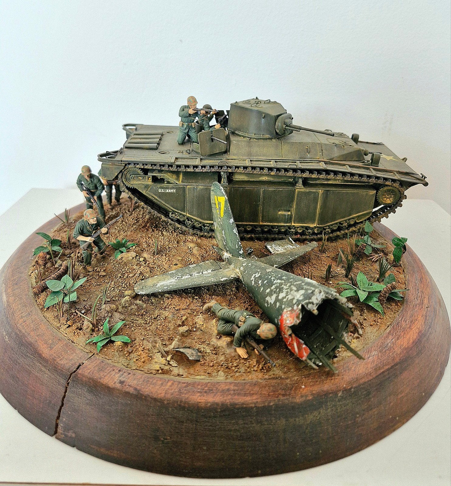 LVT (A) 1 - 37 mm - Amphibious Amerikaanse WOII Tank, Ophalen of Verzenden, Zo goed als nieuw