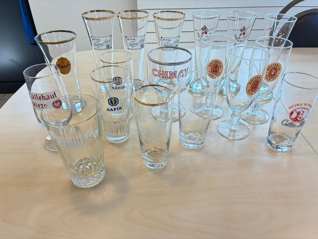 Diverse bierglazen, Verzamelen, Biermerken, Ophalen, Zo goed als nieuw, Glas of Glazen, Overige merken