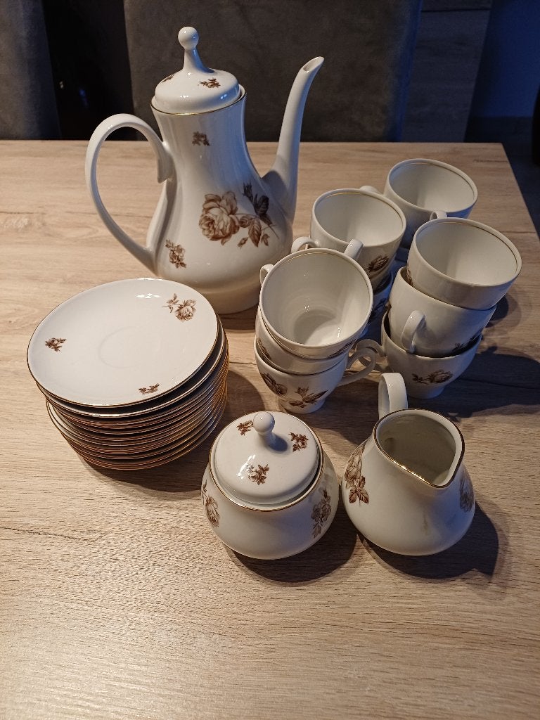 koffieservies, Ophalen
