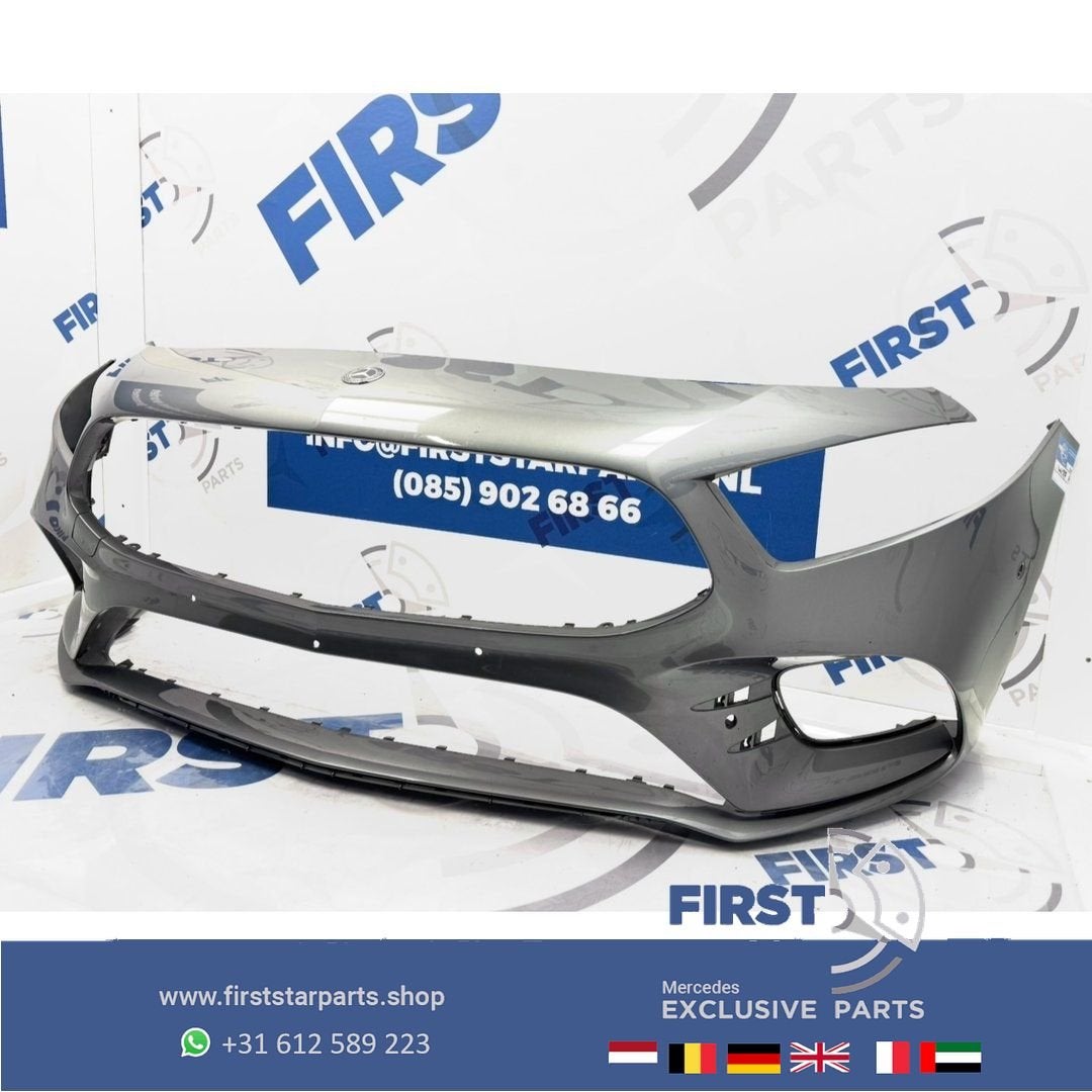 W177 BUMPER Mercedes A Klasse AMG VOORBUMPER WIT GRIJS ZWART, Gebruikt, -, Voor, Ophalen of Verzenden