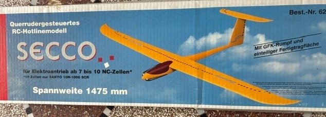 Planneur Graupner Secco Vintage, Hobby en Vrije tijd, Modelbouw | Radiografisch | Vliegtuigen, Ophalen, Nieuw, Elektro