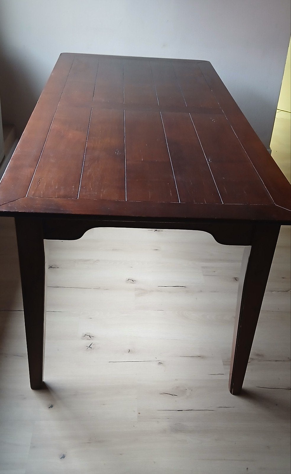 table à manger ancienne en bois 90 x 200, Enlèvement