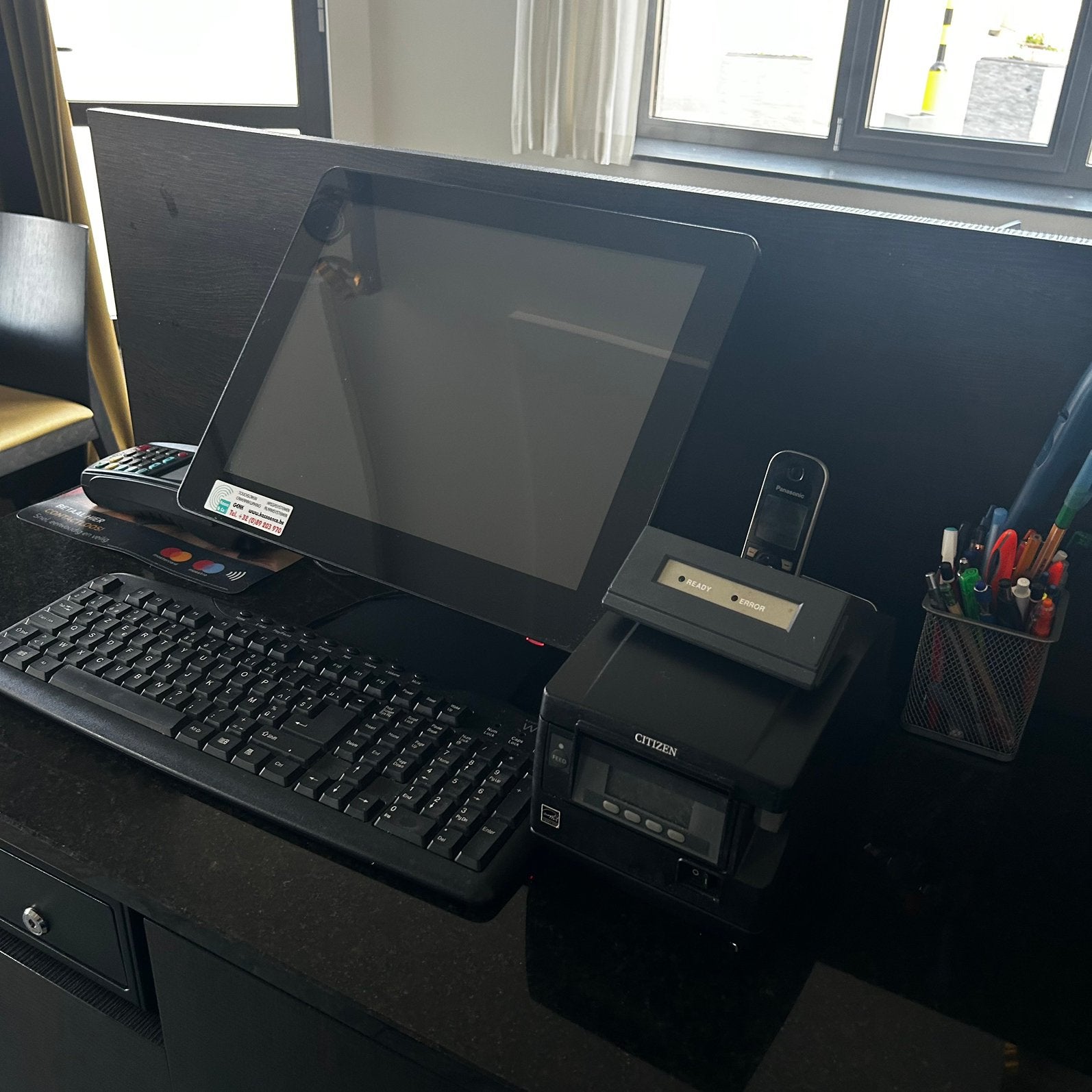 Horeca kassa systeem met printers, Ophalen