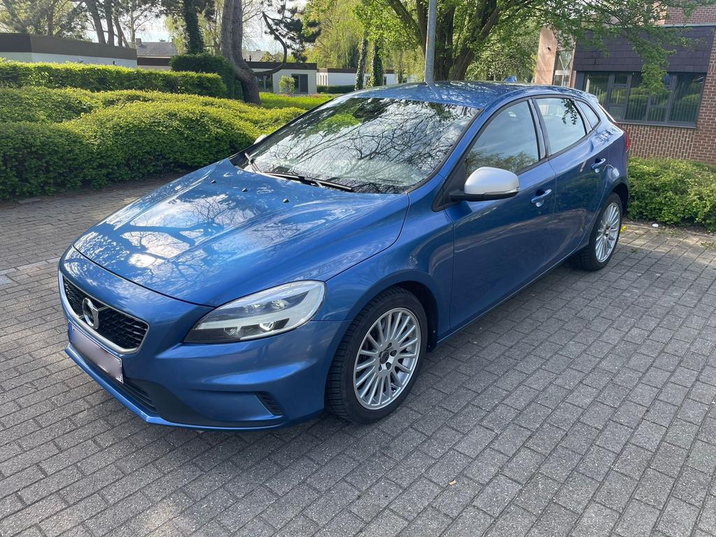Volvo v40 D2 R-Design, Auto's, Volvo, 1969 cc, Blauw, Leder, 5 deurs