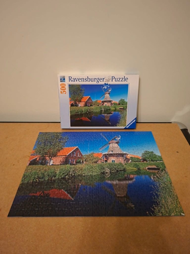 Ravensburger : Puzzle du moulin à vent  (500 pièces), Enlèvement ou Envoi, 500 à 1500 pièces, Utilisé, Puzzle