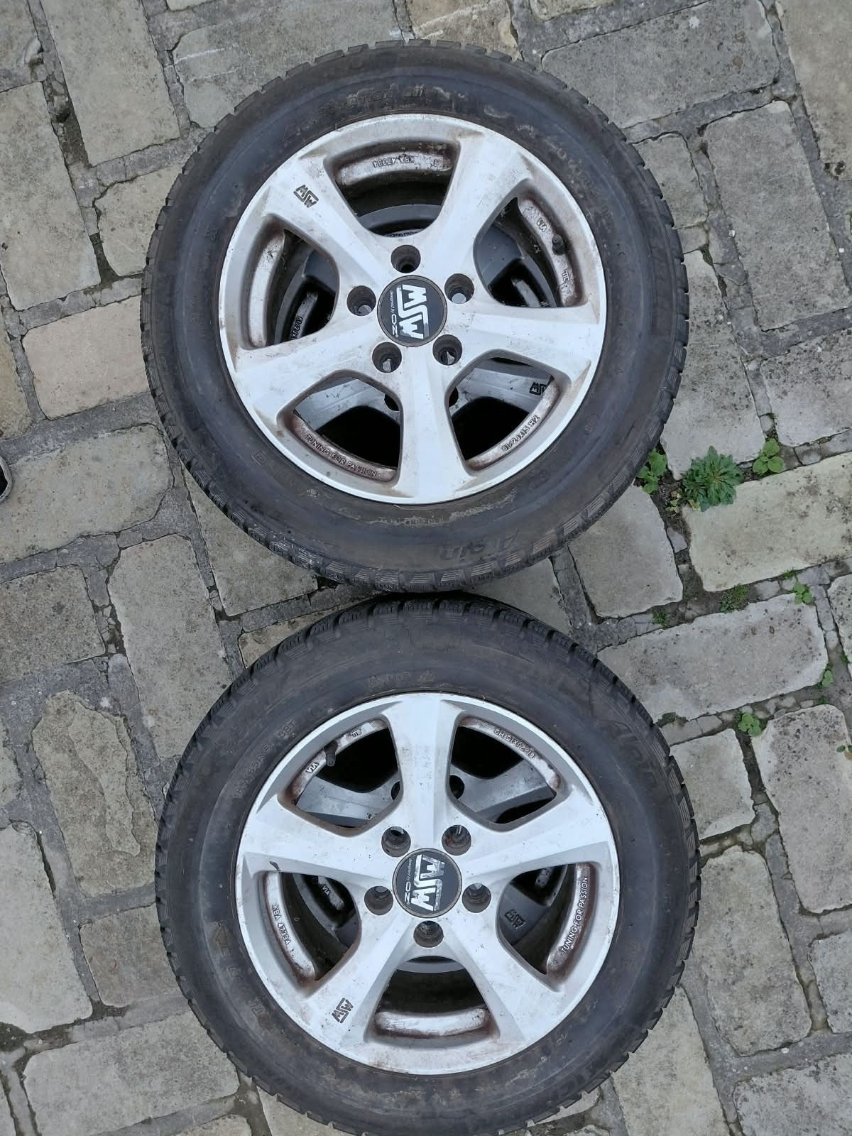 Michelin winterbanden op velgen, Autos : Pièces & Accessoires, Enlèvement, Pneus hiver, Jante(s)