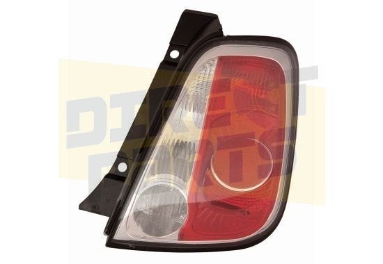 Fiat 500 (9/07-10/15) (312) Achterlicht R (500S/Zwarte Rand), Neuf, -, Fiat, -