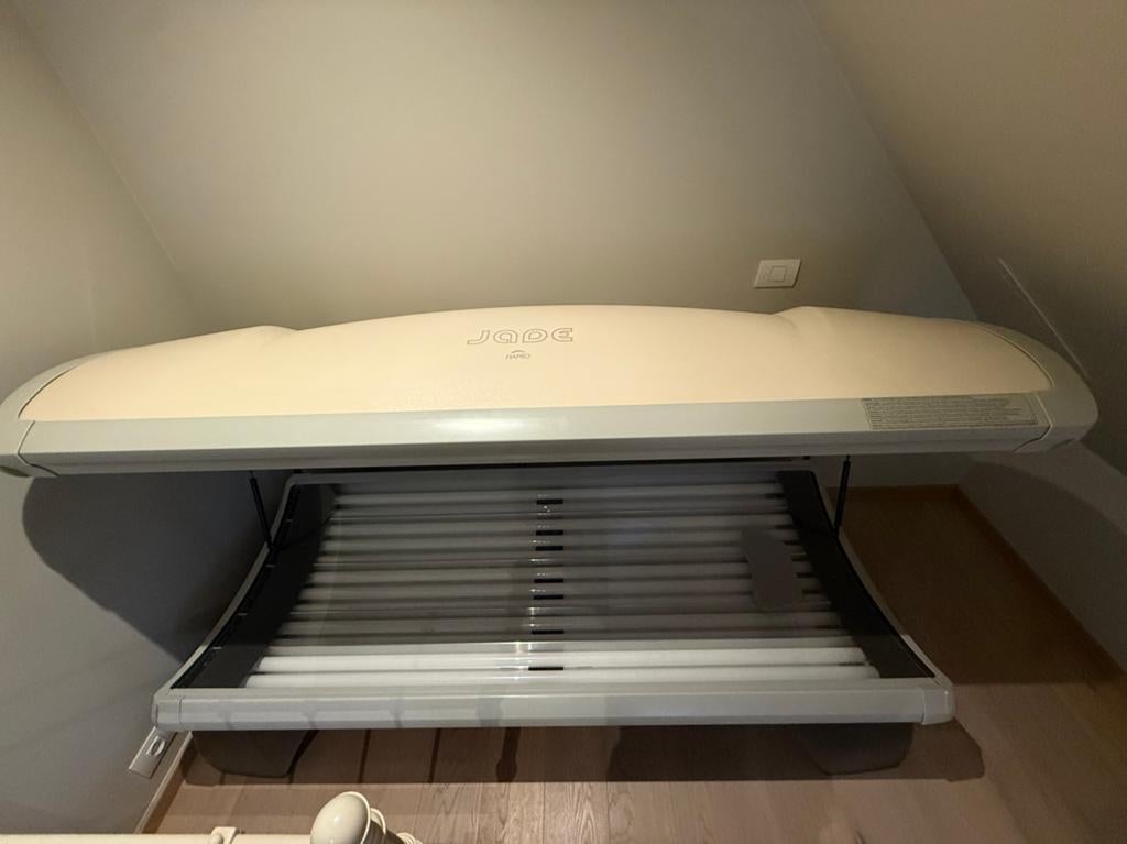 Zonnebank, Electroménager, Solarium, Banc solaire & Bronzage facial, Enlèvement, Utilisé, Banc solaire double, 10 à 15 lampes