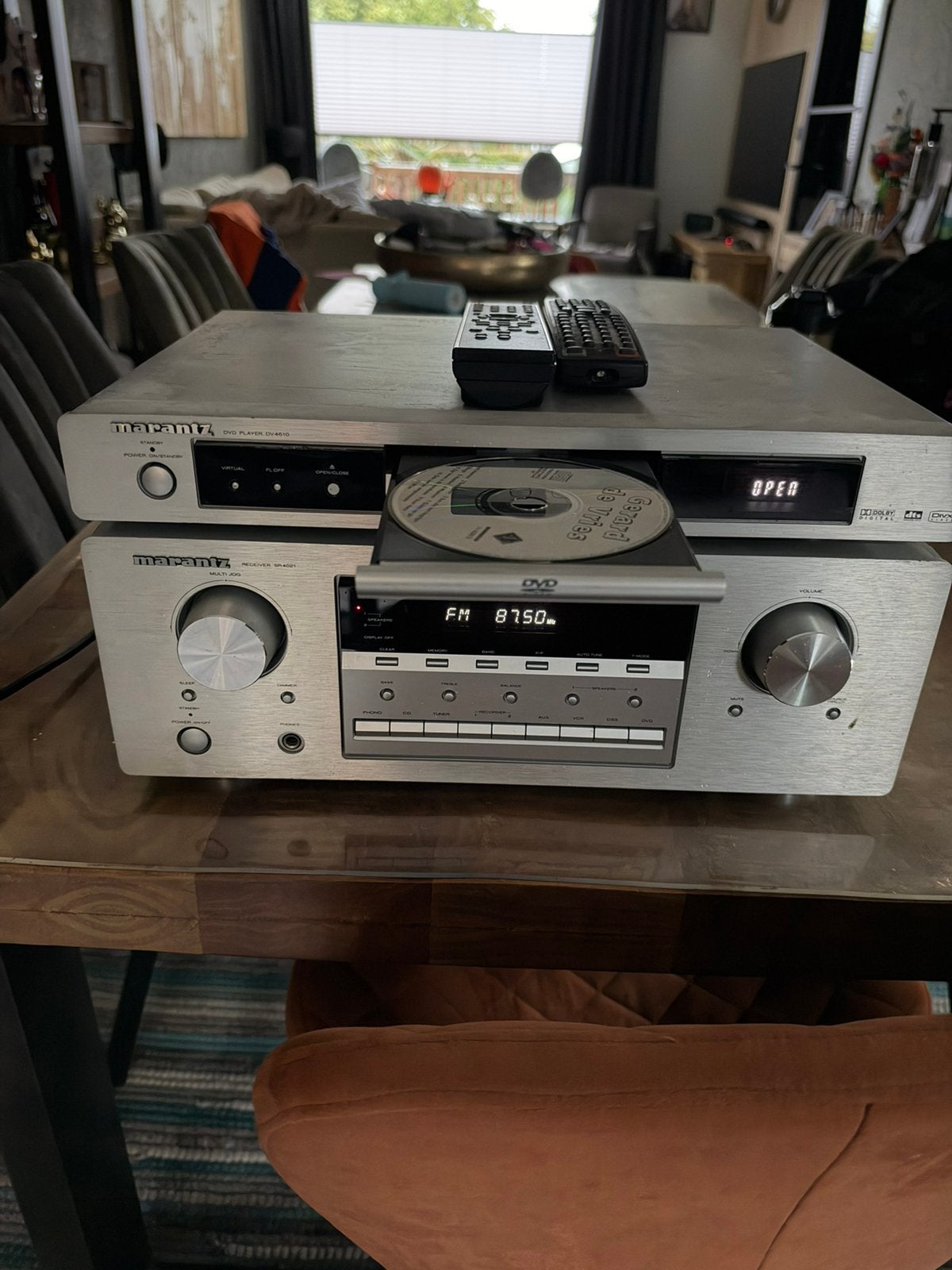 Marantz Stereo Set: Receiver SR4021 & DVD-speler DV4610, Audio, Tv en Foto, Ophalen of Verzenden, Zo goed als nieuw, Dvd-speler