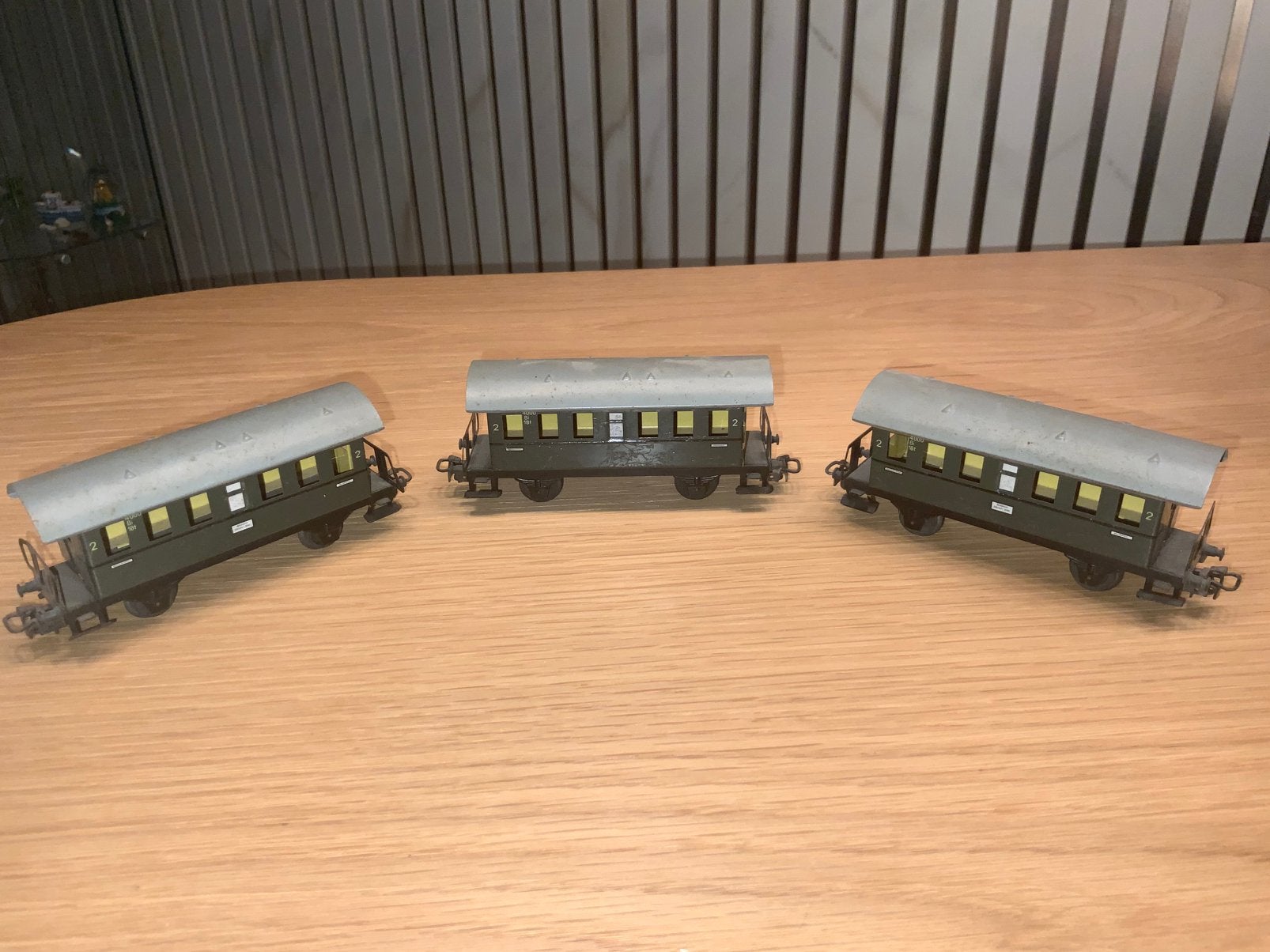 SET VAN 3 MARKLIN VINTAGE PASSAGIERSRIJTUIGEN REF 4000, Hobby en Vrije tijd, Ophalen of Verzenden, Gebruikt, Wagon, Märklin