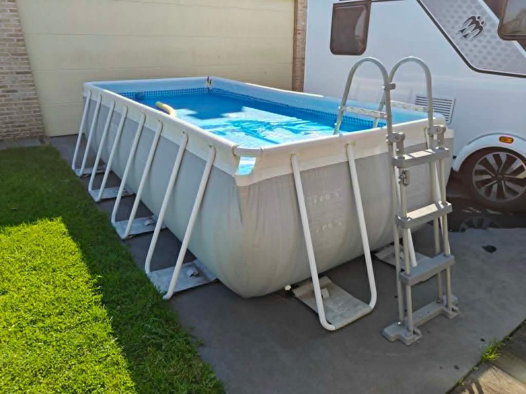 Intex Zwembad 4x2m met Pomp en Filter en extra buizen, Tuin en Terras, Ophalen, Gebruikt