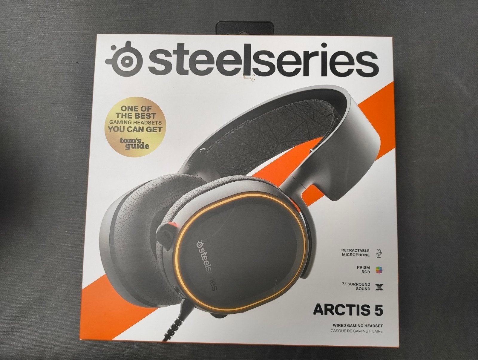 Steelseries Arctis 5, Computers en Software, Headsets, Gebruikt, Mute-functie, Ophalen of Verzenden, Bedraad