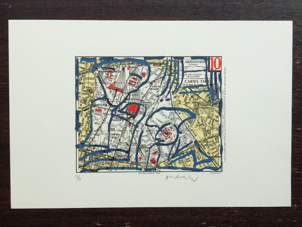 Alechinsky - 10ème arrondissement de Paris (52/99), Antiquités & Art, Enlèvement ou Envoi, Numéroté, Abstrait, Lithographie