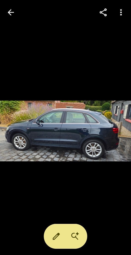 Audi q3 sline (carrosserie), Auto's, Voorwielaandrijving, Euro 5, Stof, Blauw