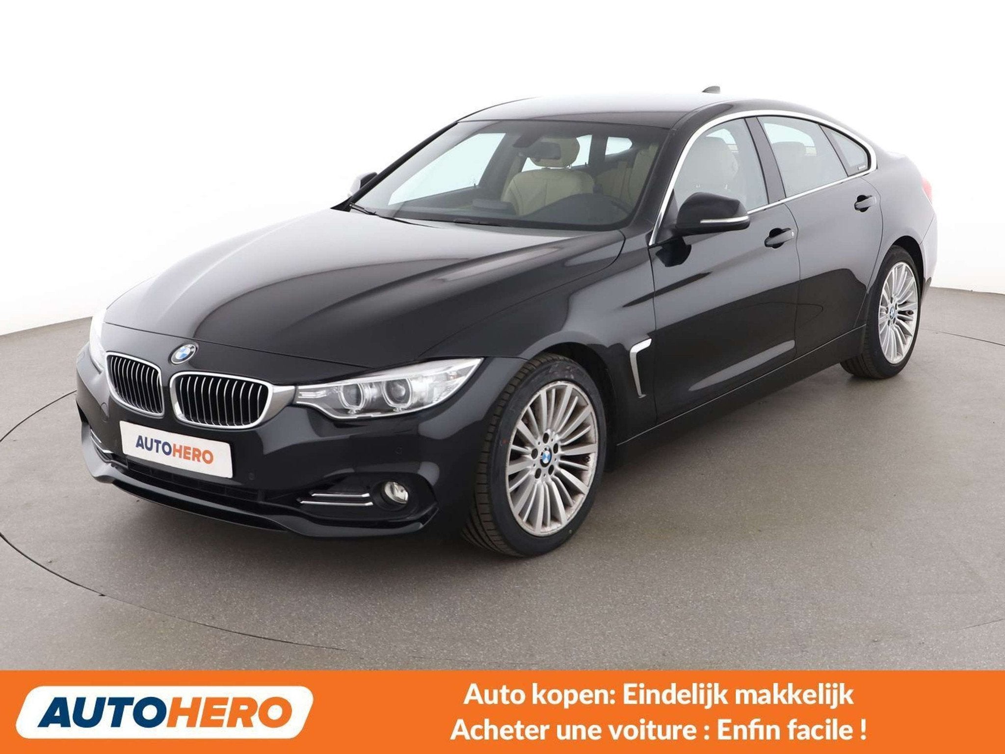 BMW 4 Serie 420 420i Gran Coupé Luxury Line (bj 2016), Automaat, Achterwielaandrijving, Gebruikt, Zwart
