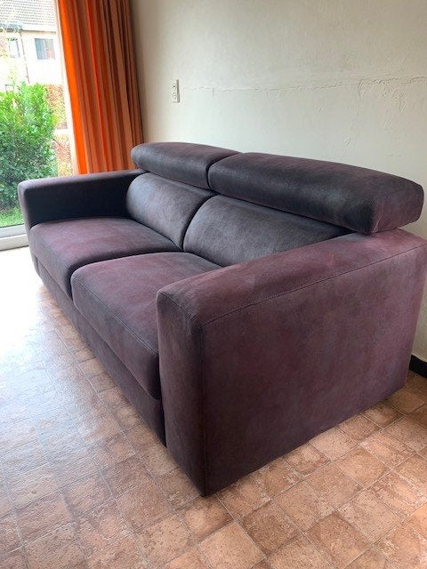 comfortabele zetel in auberginekleur, Enlèvement, Comme neuf, 75 à 100 cm, 200 à 250 cm