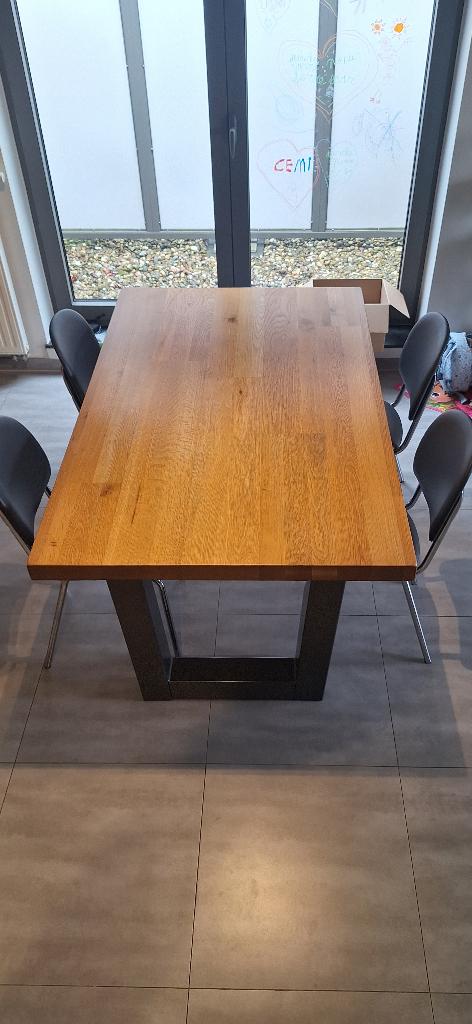 Keukentafel, Huis en Inrichting, Tafels | Eettafels, Ophalen, Gebruikt, 50 tot 100 cm, 150 tot 200 cm