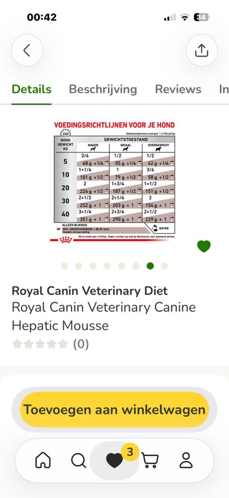 Dieet voeding voor honden, Eén persoon
