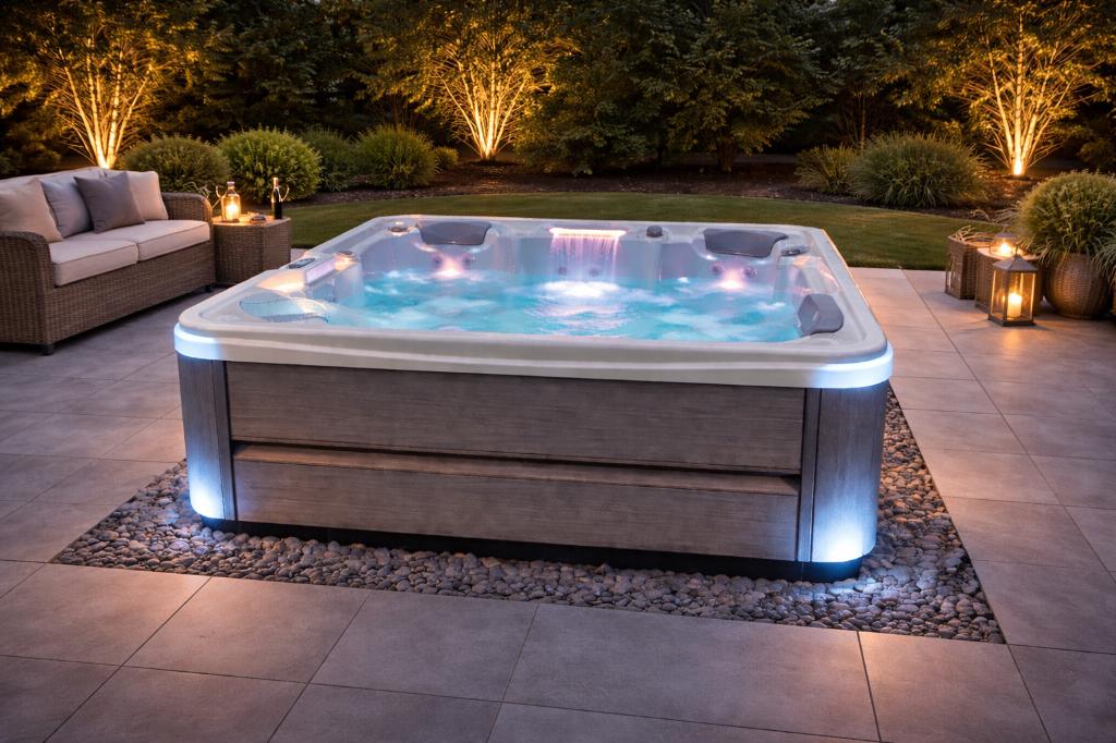 Promo de pâque-40% 💦jacuzzi exclusif 5 places Jets eclaires, Enlèvement, Neuf