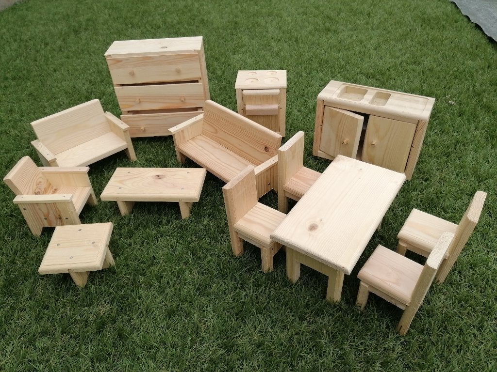 Meubles de maison de poupée en bois, Enlèvement, Neuf